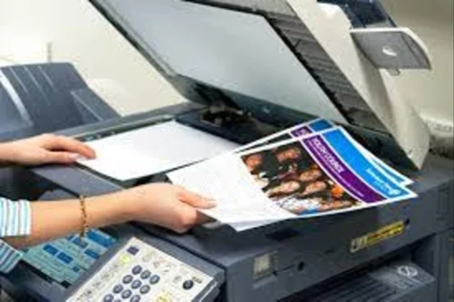 Photocopier with colour prints and documents